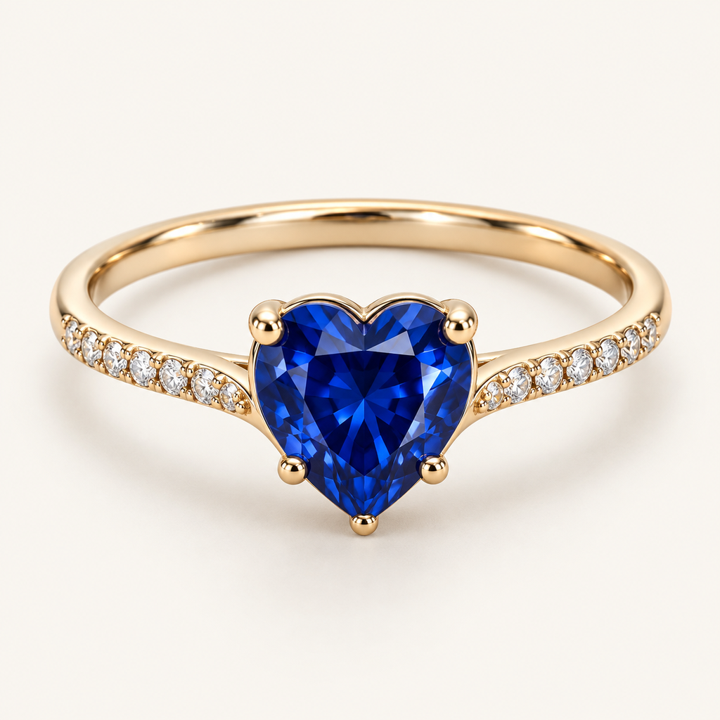 [BF-R02] Anello Cuore Blu