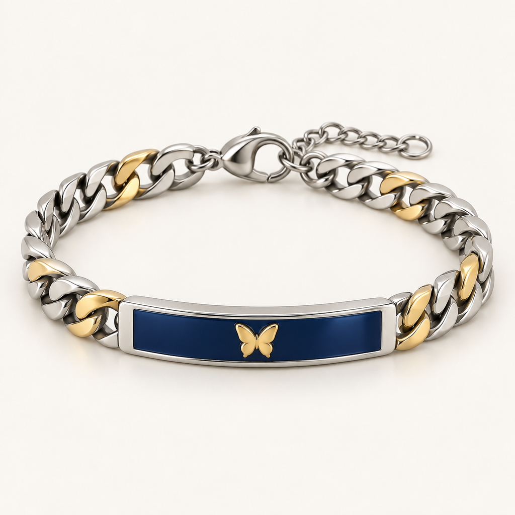 Bracciale Chain Gold Blue
